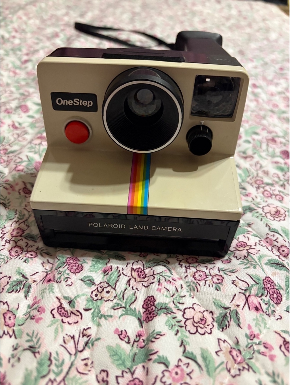 Vintage Polaroid OneStep SX-70 Land Camera Rainbow Stripe Instant Film Untested